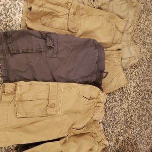 Lot (4) of boys cargo shorts size 8
